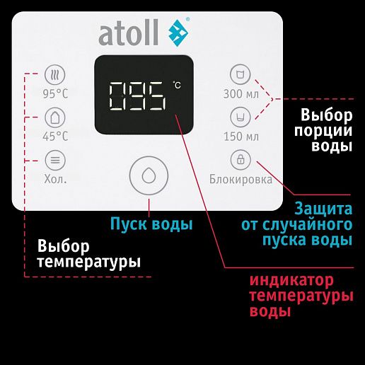 Atoll Freelancer 2 White (осмос+нагрев)