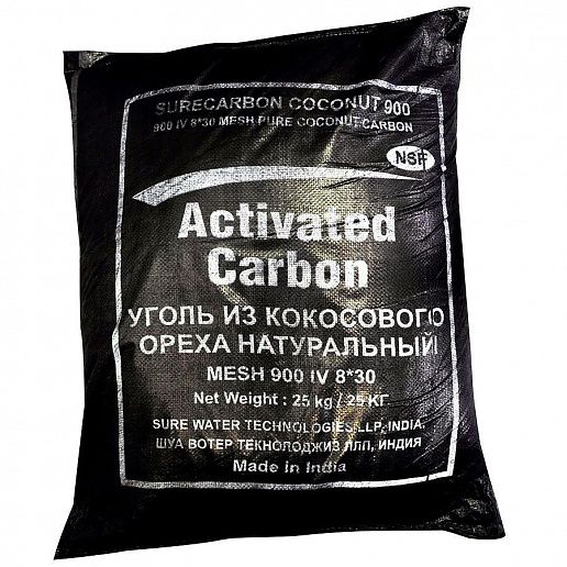 Активированный уголь SURECARBON COCONUT (i900) 8x30 50л (25кг)